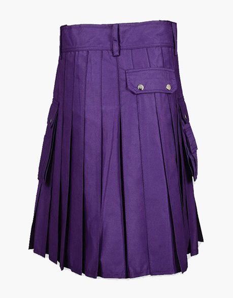 PURPLE UTILITY KILT - Scottish Kilt Jacket™ USA-UK