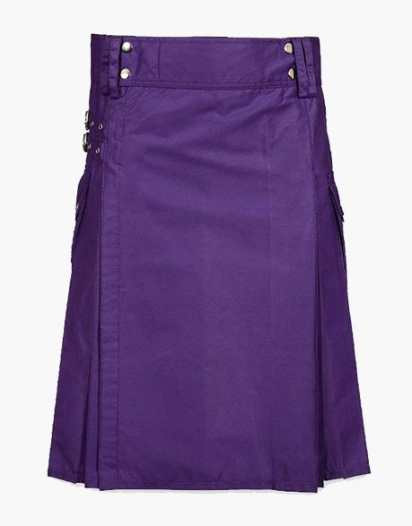 PURPLE UTILITY KILT - Scottish Kilt Jacket™ USA-UK