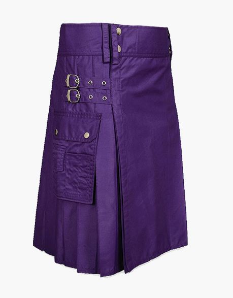 PURPLE UTILITY KILT - Scottish Kilt Jacket™ USA-UK