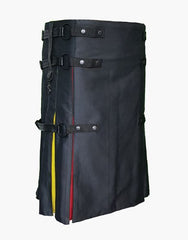 HYBRID RAINBOW KILT FOR MEN IN BLACK - scottish kilt jacket