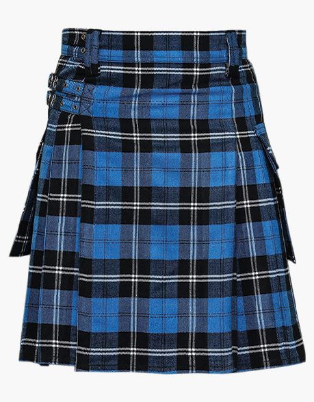 RAMSAY BLUE TARTAN UTILITY KILT - scottish kilt jacket