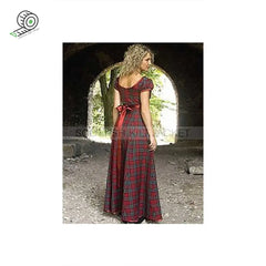 Rose Tartan Dress Evening Dresses