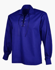 JACOBITE GHILLIE SHIRT IN ROYAL BLUE - Scottish Kilt Jacket™ USA-UK