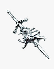 Pin-Chrome Finish Highland Scottish Rampant Lion pin - Scottish Kilt Jacket™ USA-UK