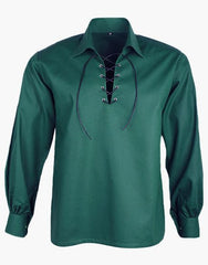 JACOBITE GHILLIE SHIRT IN SEA GREEN - Scottish Kilt Jacket™ USA-UK