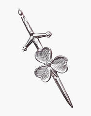 KILT PIN - SHAMROCK SCOTTISH - Scottish Kilt Jacket™ USA-UK