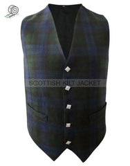 Tartan Vest With Black Watch Vests