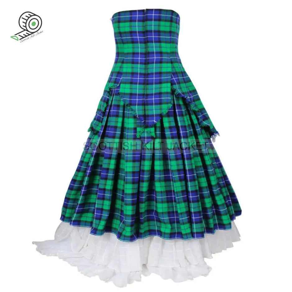 sachin and babi light blue dress Formal Tartan Dress Women