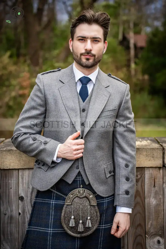 Tweed Kilt Outfit In Grey Crail Outfits