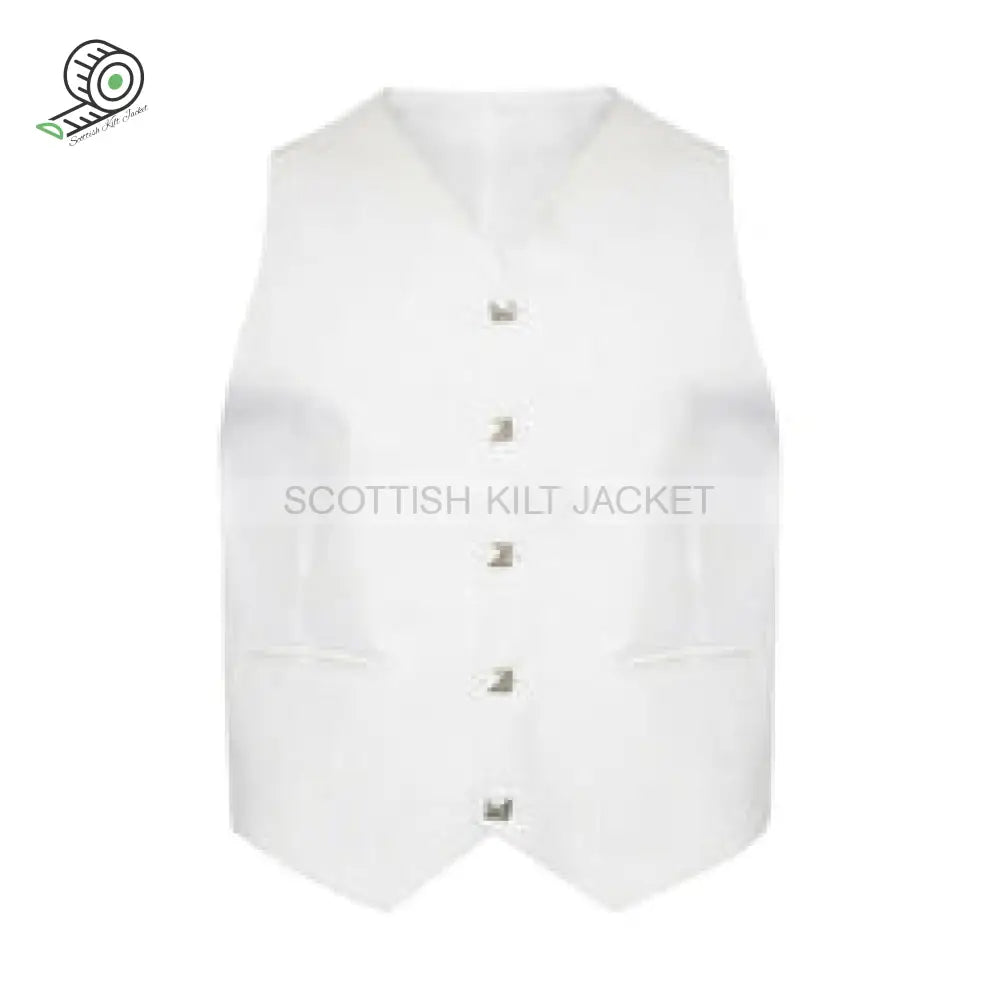 White Argyll Jacket And Vest Tweed Kilt Jackets