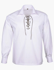 JACOBITE WHITE GHILLIE KILT SHIRT - Scottish Kilt Jacket™ USA-UK