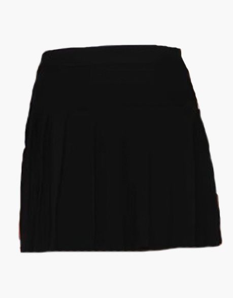 WOMEN BLACK PLEATED SHORT KILT