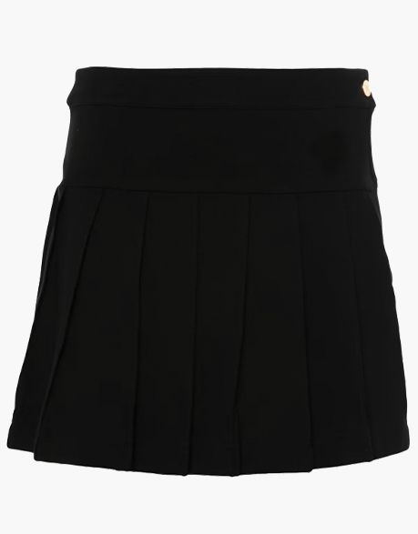 WOMEN BLACK PLEATED SHORT KILT