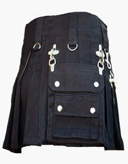 BLACK GOTHIC UTILITY KILT FOR WOMEN