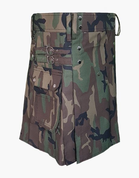 TACTICAL KILT WOODLAND - Scottish Kilt Jacket™ USA-UK