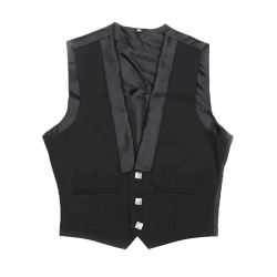 Prince Charlie Jacket Waist Coat in Black Color