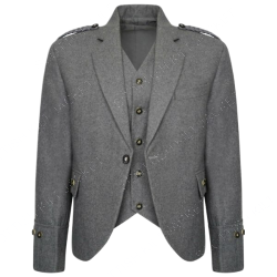  Kilt Jacket and Waistcoat 100% Wool Scottish Crail Highland Argyle