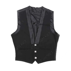Prince Charlie Jacket Waist Coat in Black Color