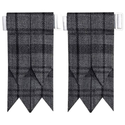 Traditional Grey Watch Scottish Tartan Kilt Flashes
